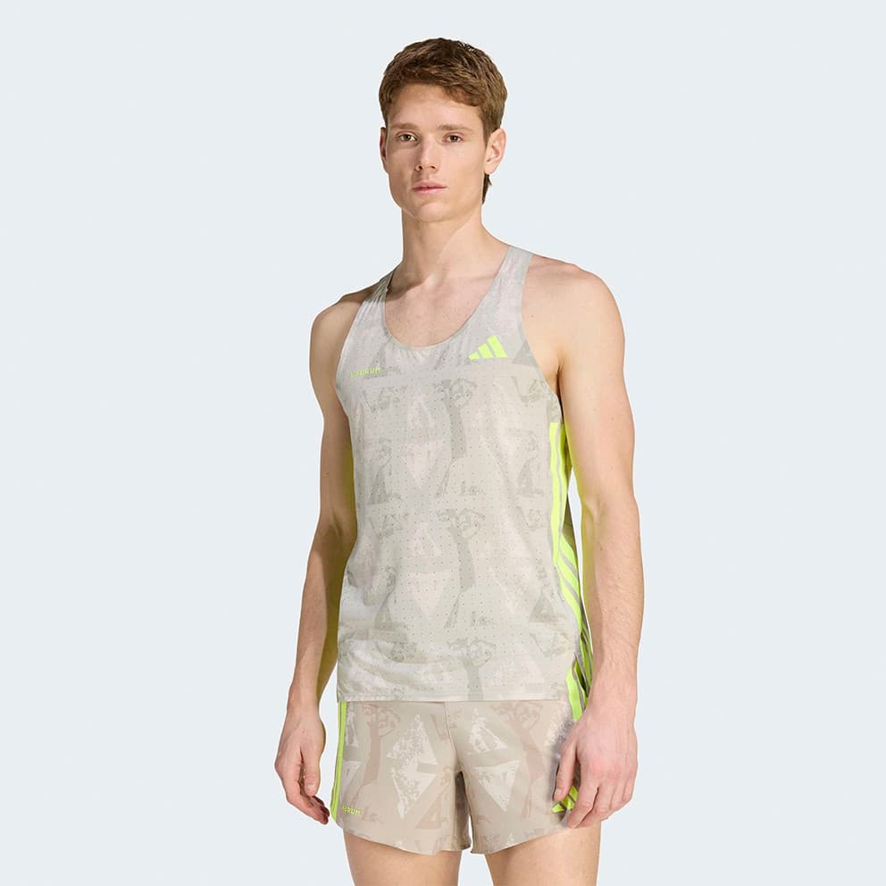 Ανδρικά αθλητικά μπλουζάκια Adidas Μπεζ