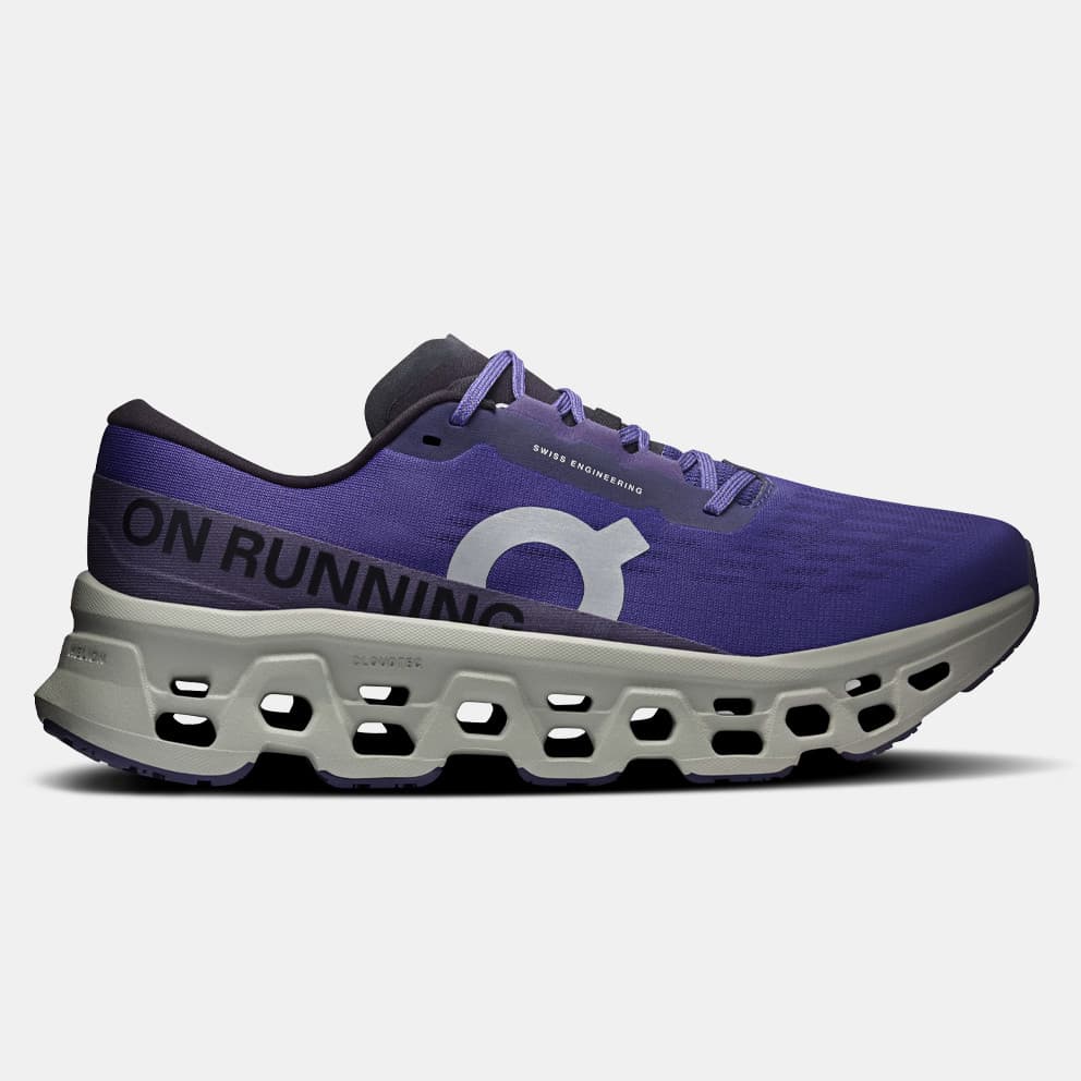 Men's Running Shoes On Blue
