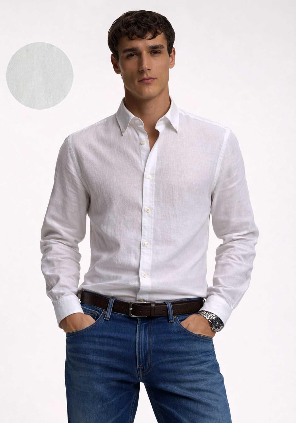 Men's Shirts Boss White