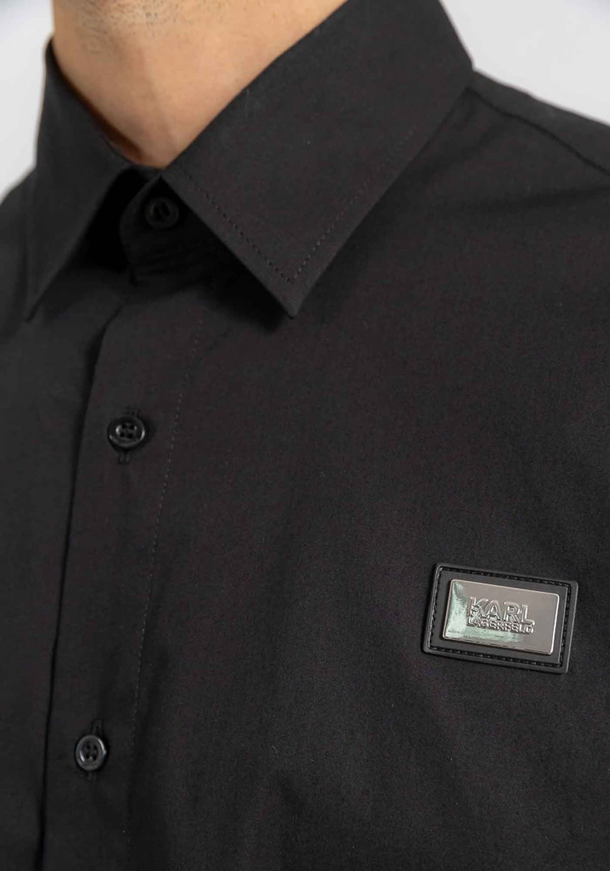 Karl Lagerfeld Πουκάμισο της σειράς Basic - 605947 544671 990 Black