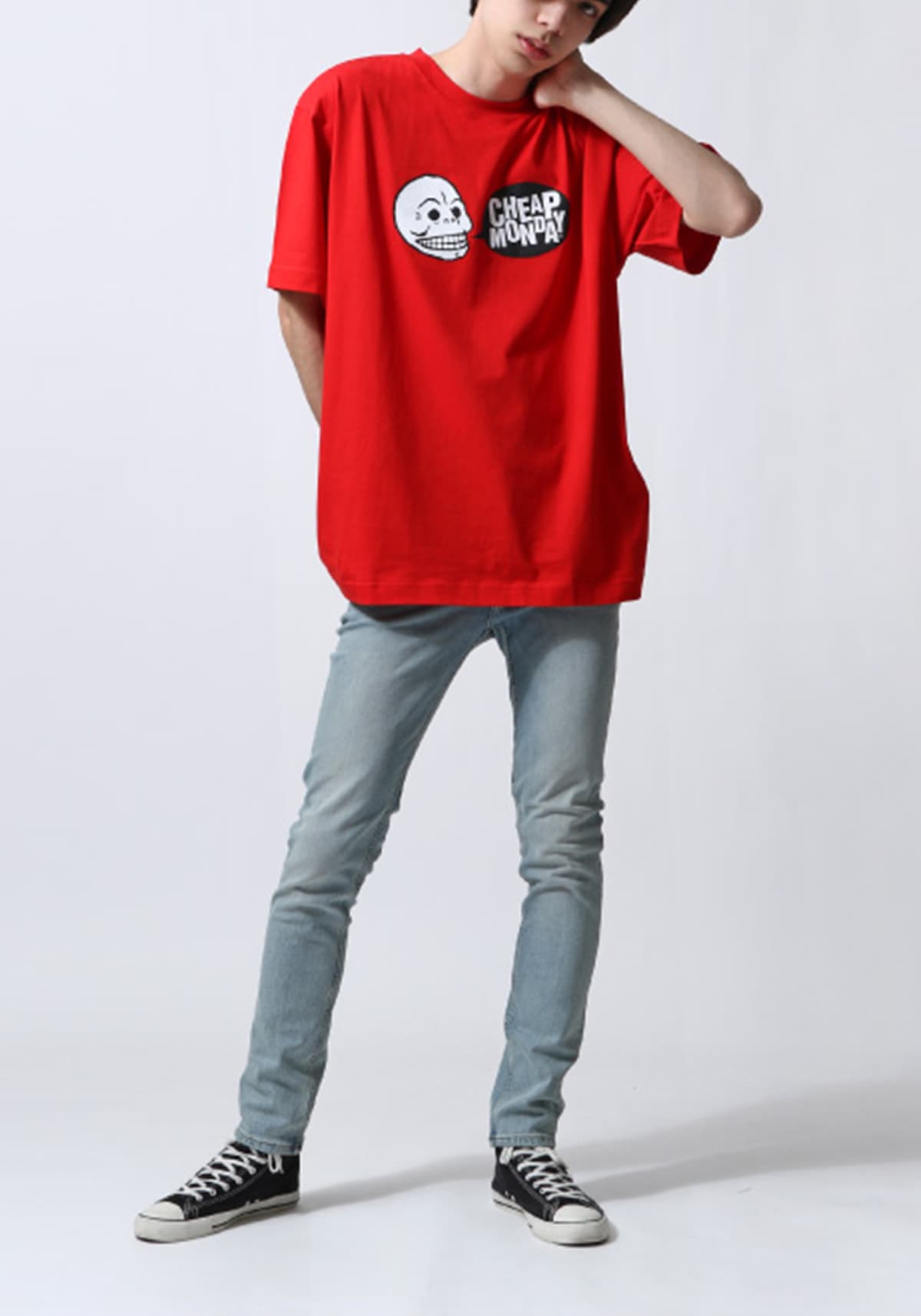 Men's T-Shirts Cheap Monday Red