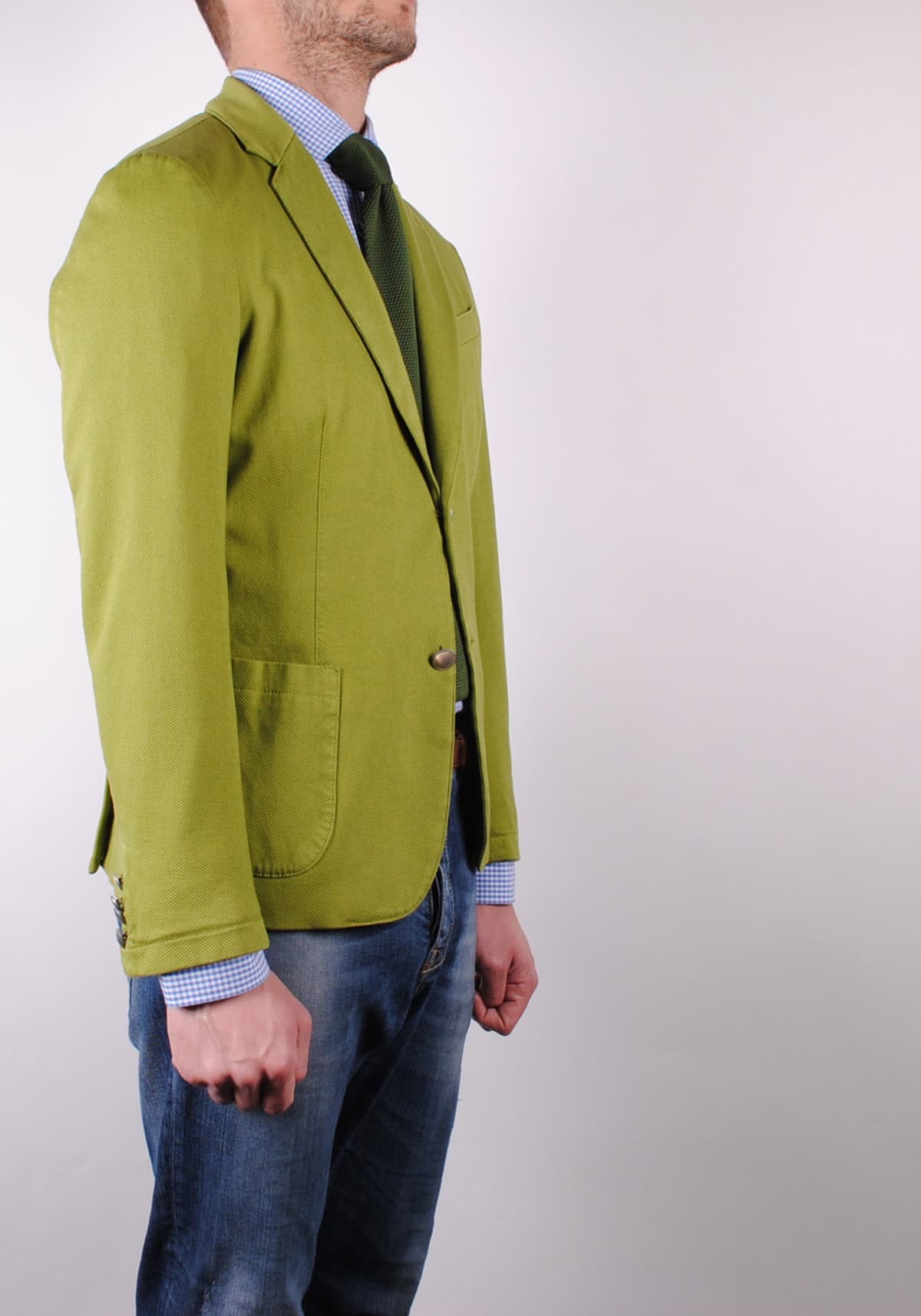 Men's Blazers Italians Green