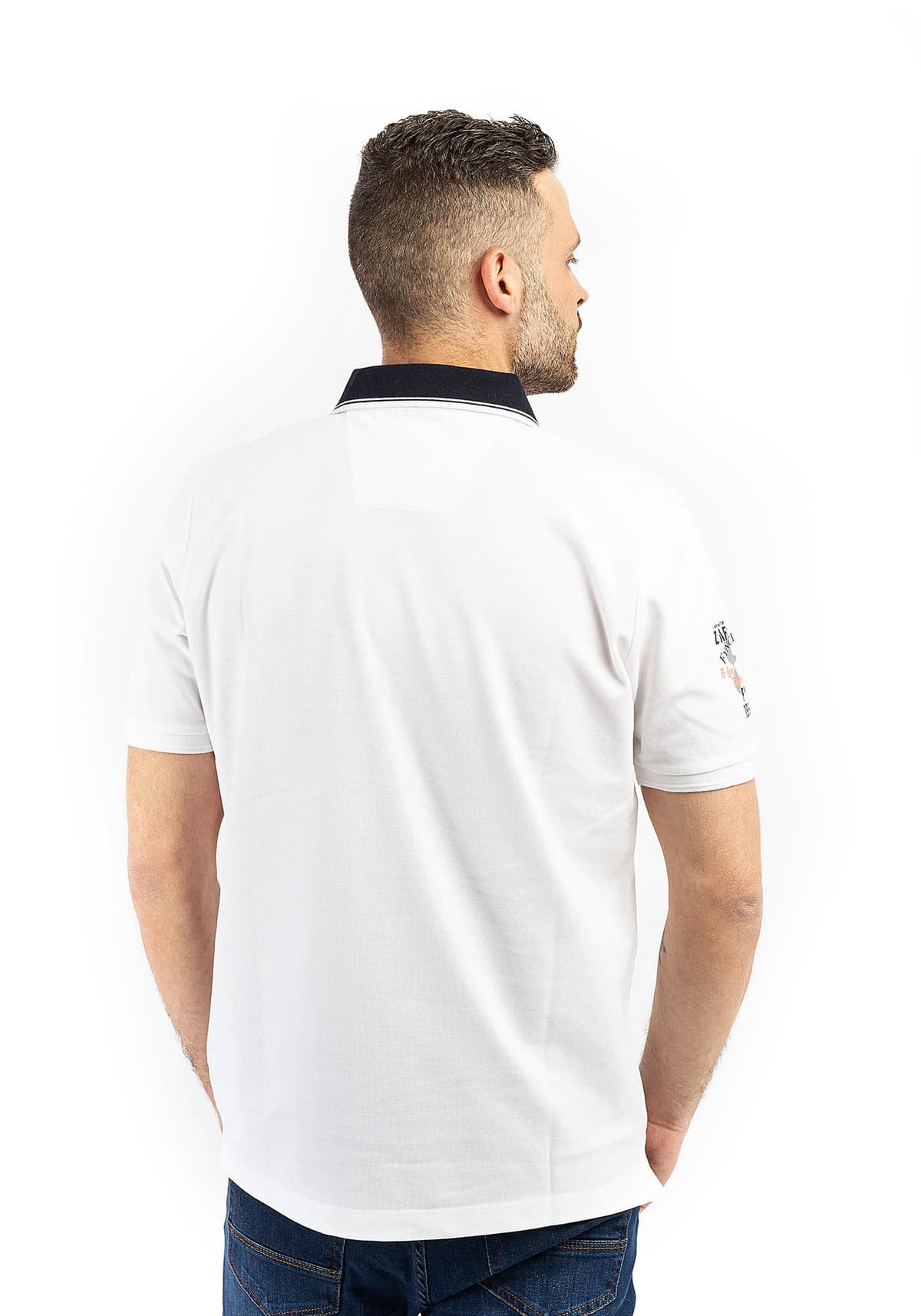 Men's Polo Shirts Fynch Hatton White