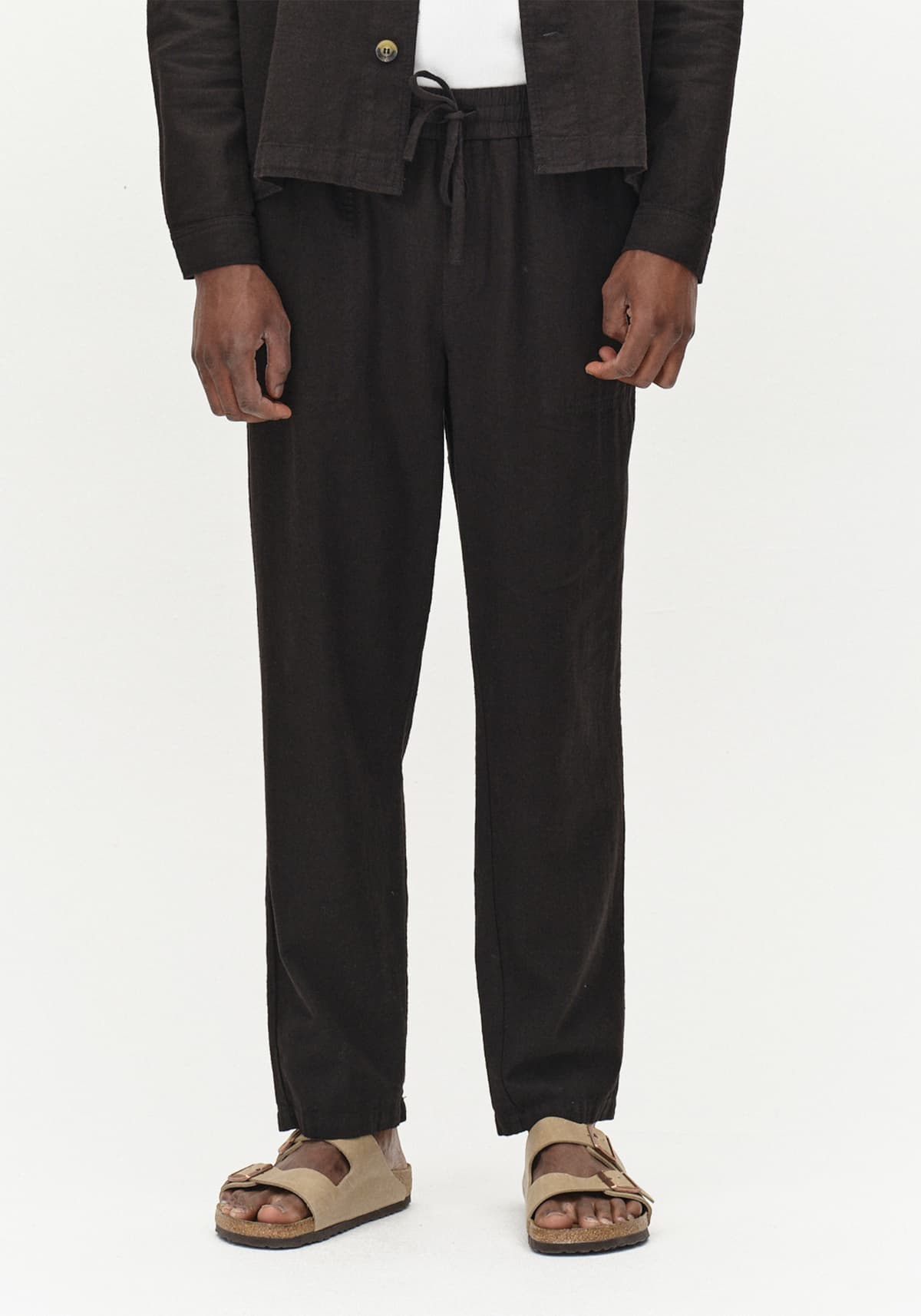 Men's Linen Pants Gabba Black