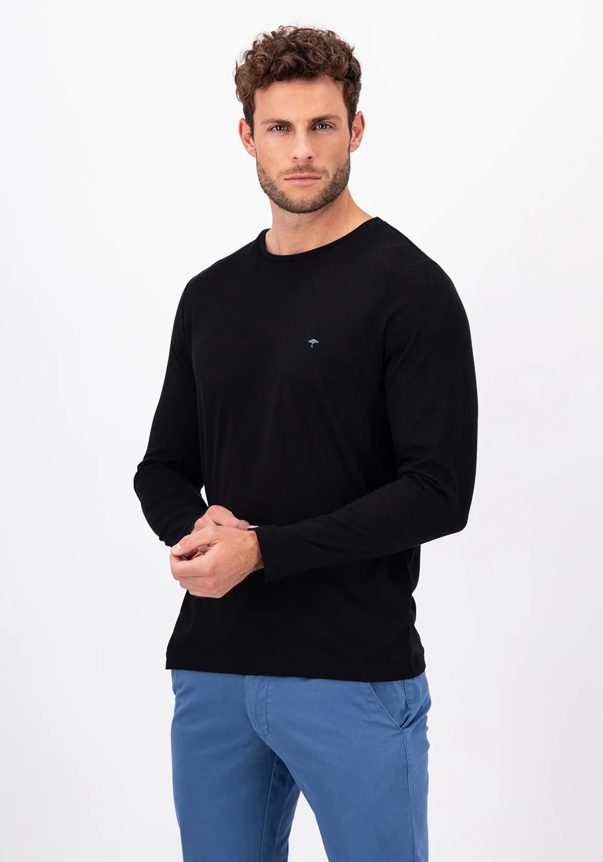 Fynch Hatton T Shirt της σειράς Basic - 1414 1510 999 Black