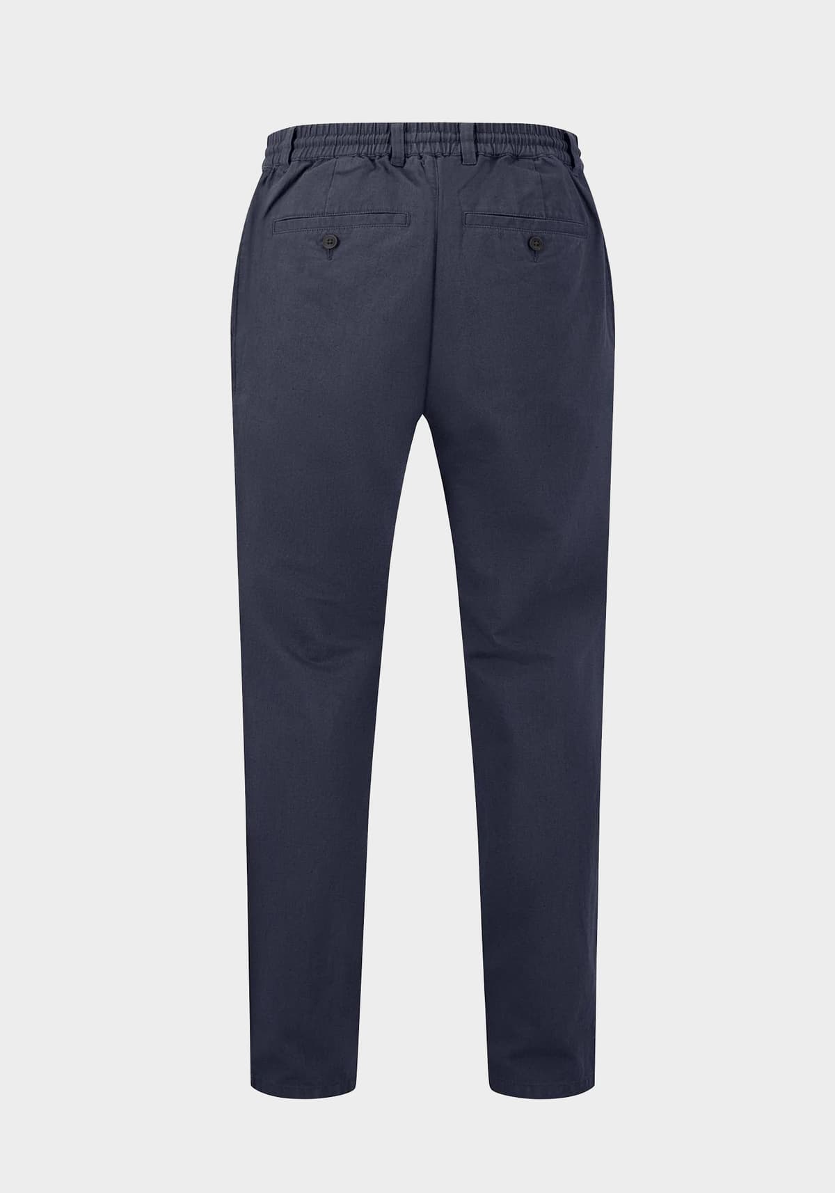 Men's Linen Pants Fynch Hatton Blue