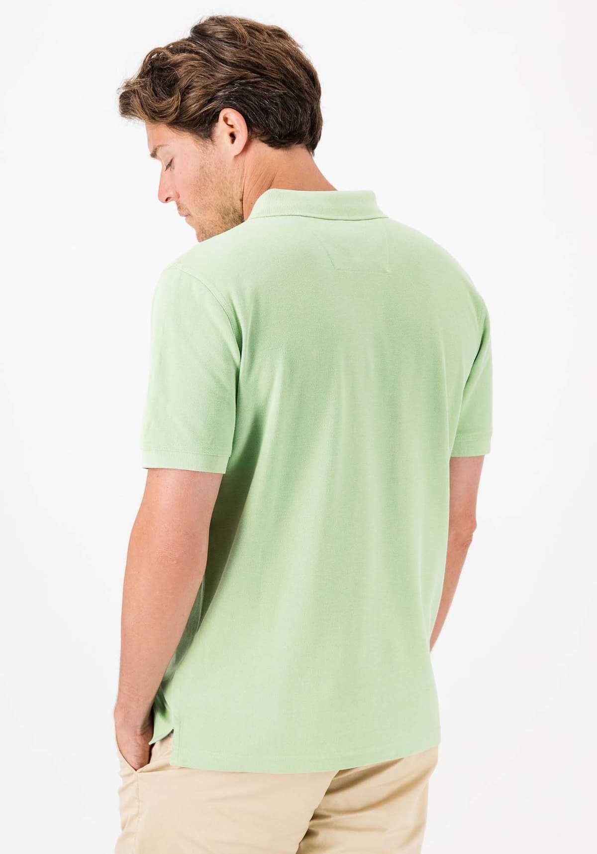 Fynch Hatton Polo Μπλούζα της σειράς Supima Cotton - 1413 1700 715 Soft Green