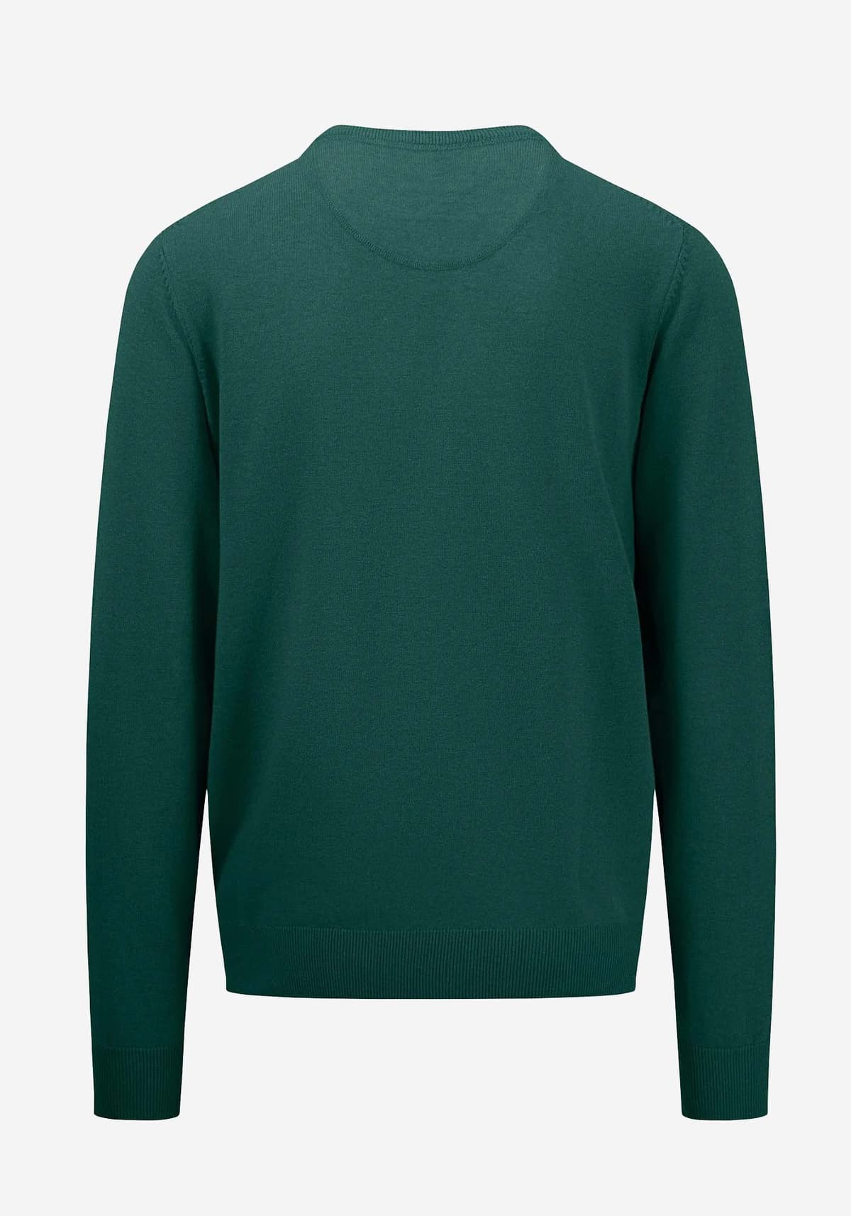 Fynch Hatton Πλεκτή μπλούζα της σειράς Superfine Cotton - 1414 210 709 Deep Forest