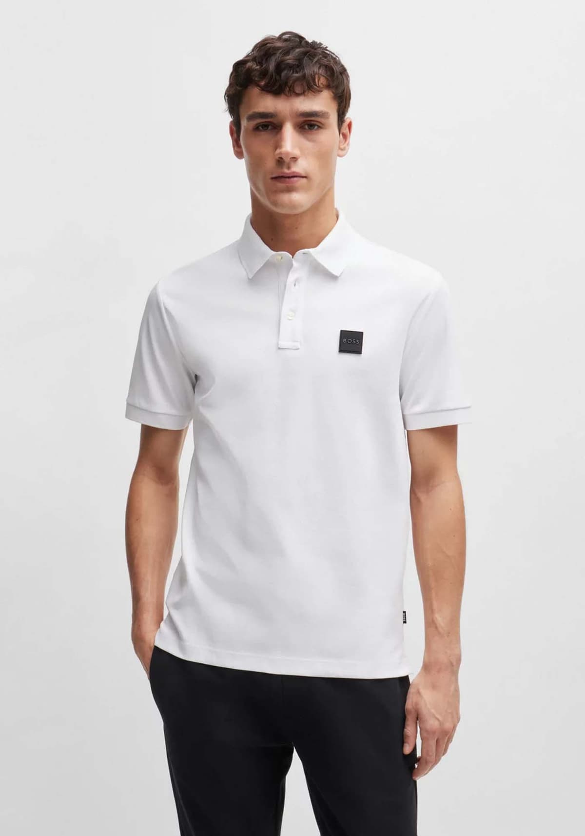 BOSS POLO MERCERISED PARLAY 143 ΜΠΛΕ