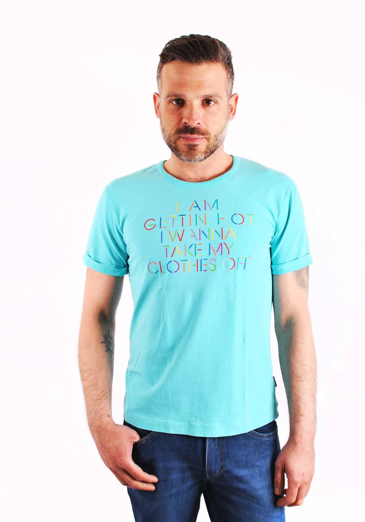 Men's T-Shirts Moschino Blue