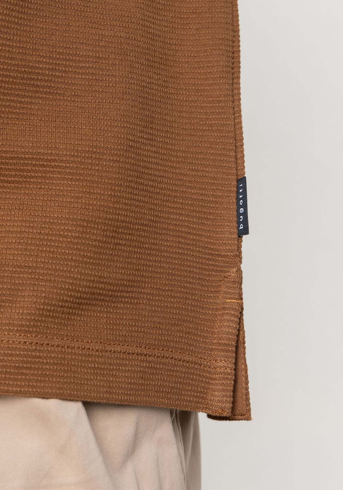 Bugatti Polo Μπλούζα της σειράς Stripe - 8150 75002C 70 Brown