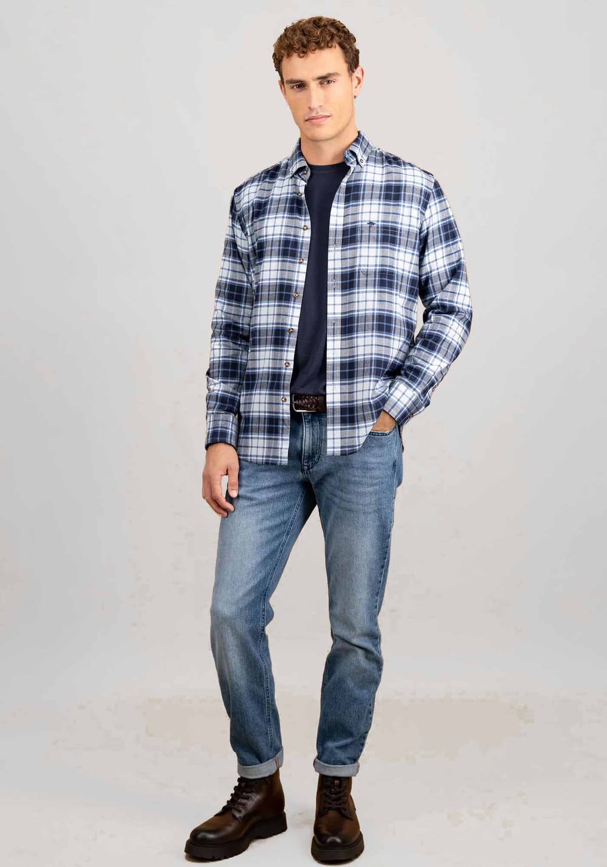 Men's Shirts Fynch Hatton Blue