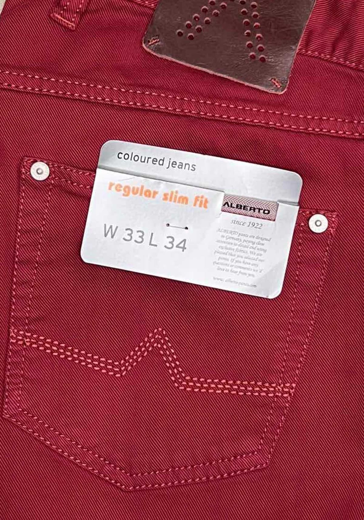 Men's Clothing Alberto Red