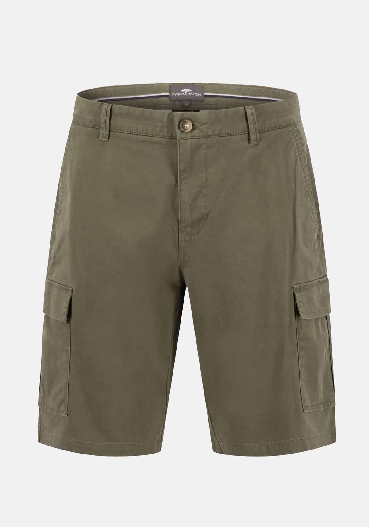 Fynch Hatton Βερμούδα Cargo - 1603 2111 719 Dark Khaki