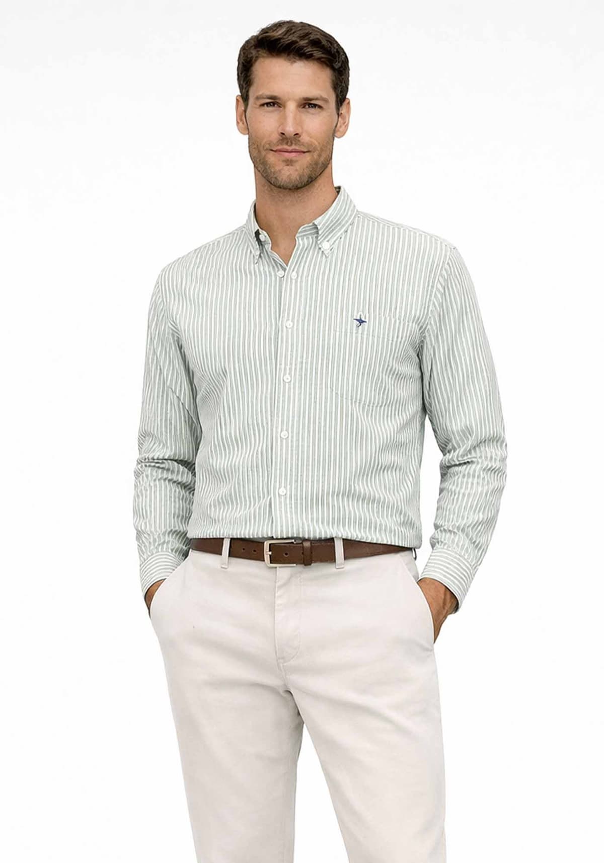 Fynch Hatton Πουκάμισο Soft Oxford - 1613 8440 464 Magnolia