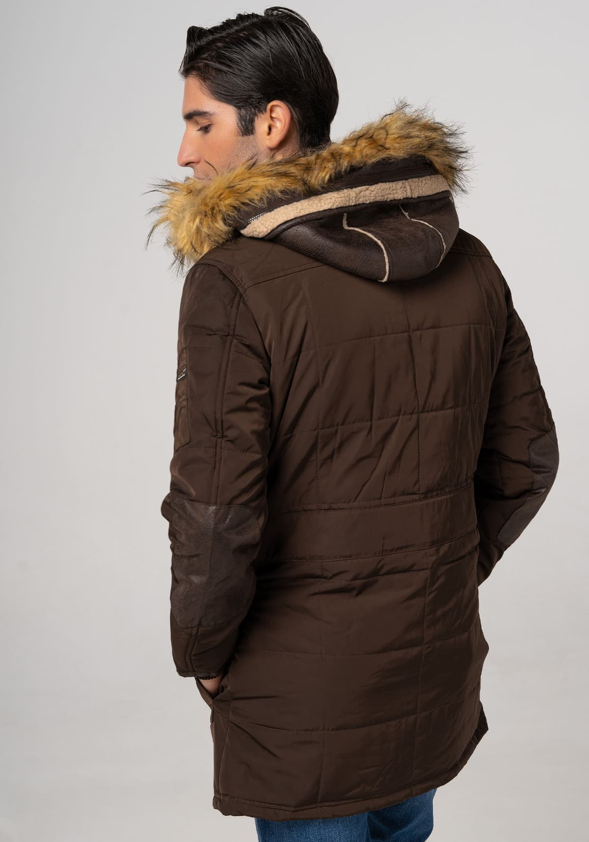 Men's Trench Coats Inox Jacket Brown