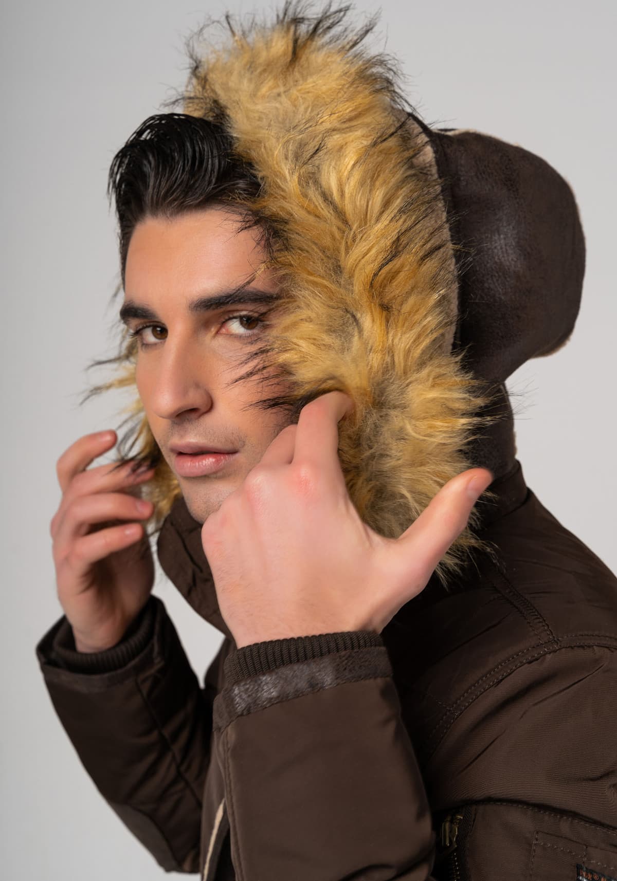 Men's Trench Coats Inox Jacket Brown