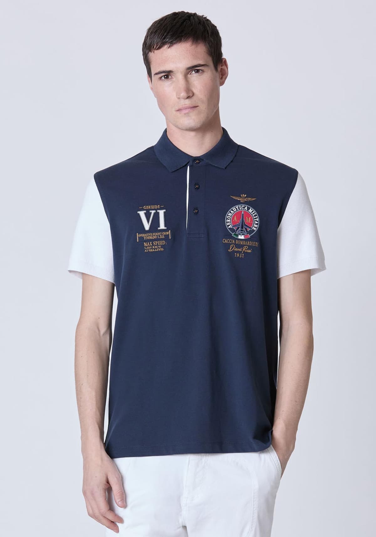 Aeronautica Militare Polo της σειράς 6th Wing - PO1856 94618 Navy