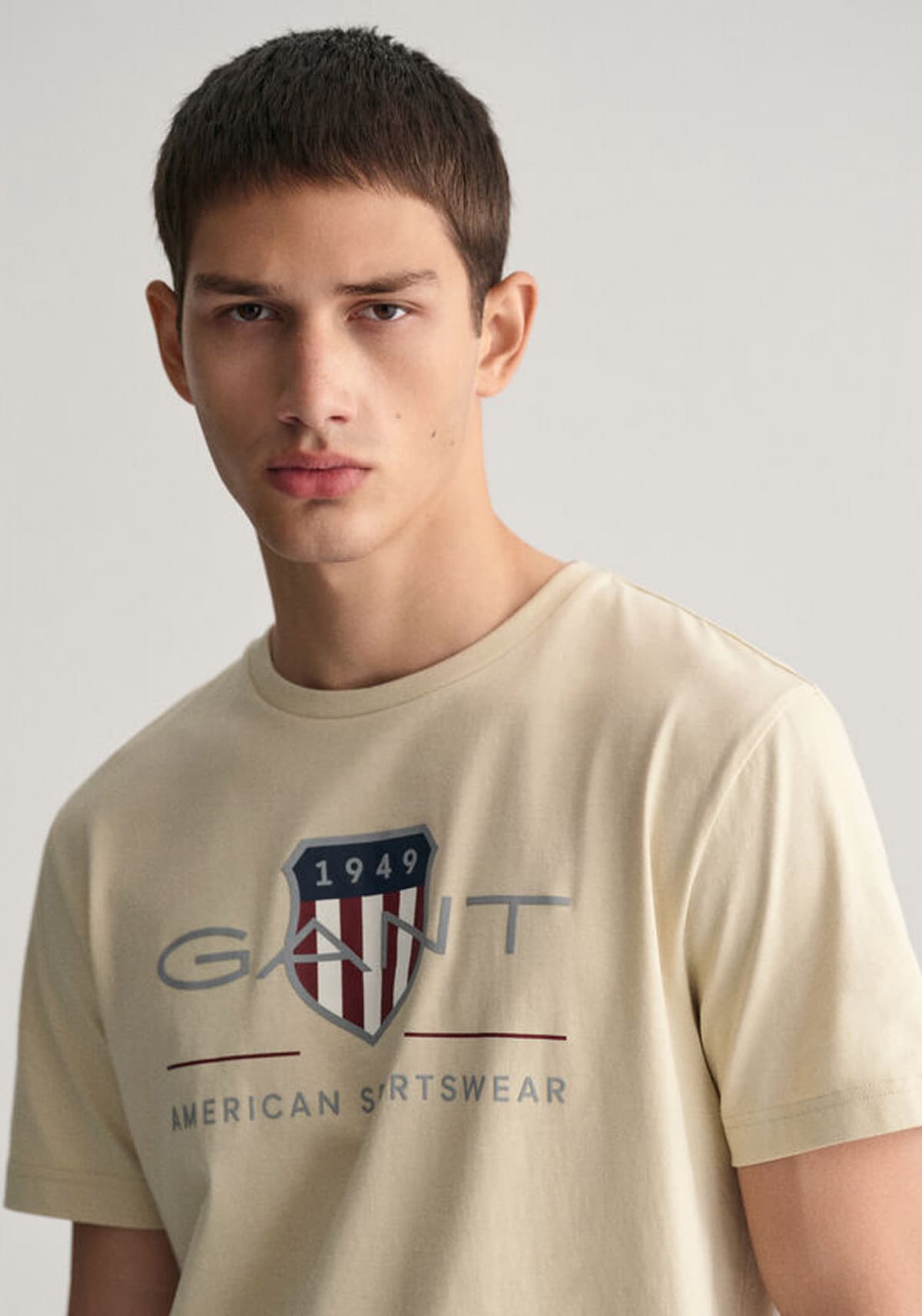 Men's T-Shirts Gant Beige