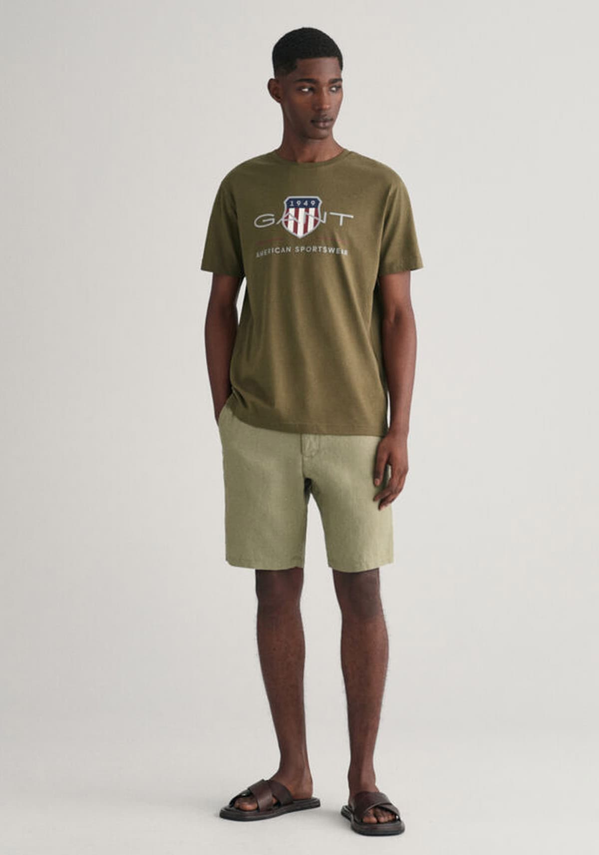 Men's T-Shirts Gant Green