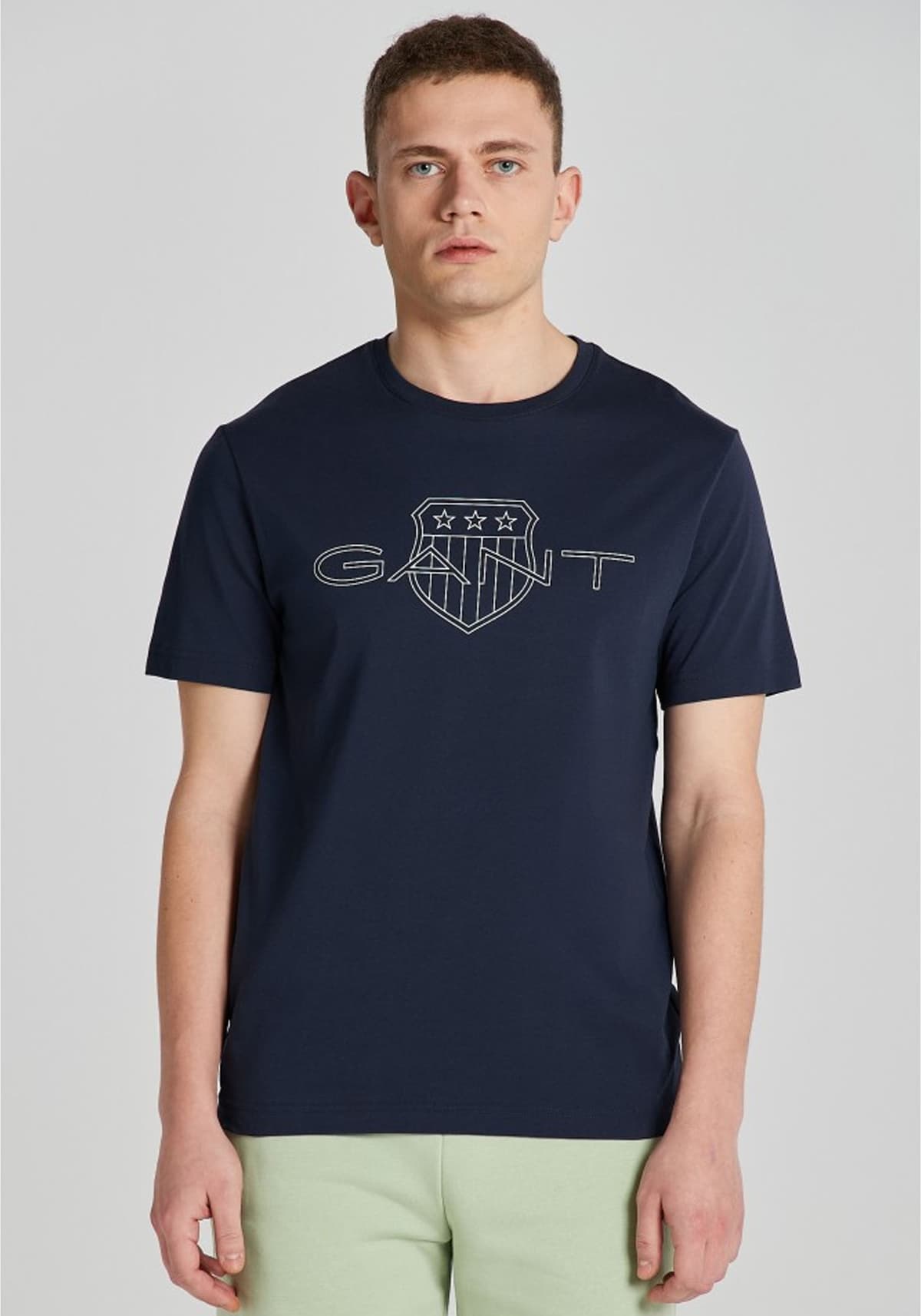 Men's T-Shirts Gant Blue