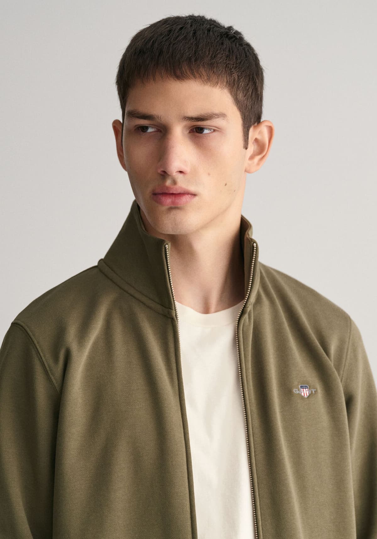 GANT Ζακέτα της σειράς Shield - 2008006 301 Juniper Green