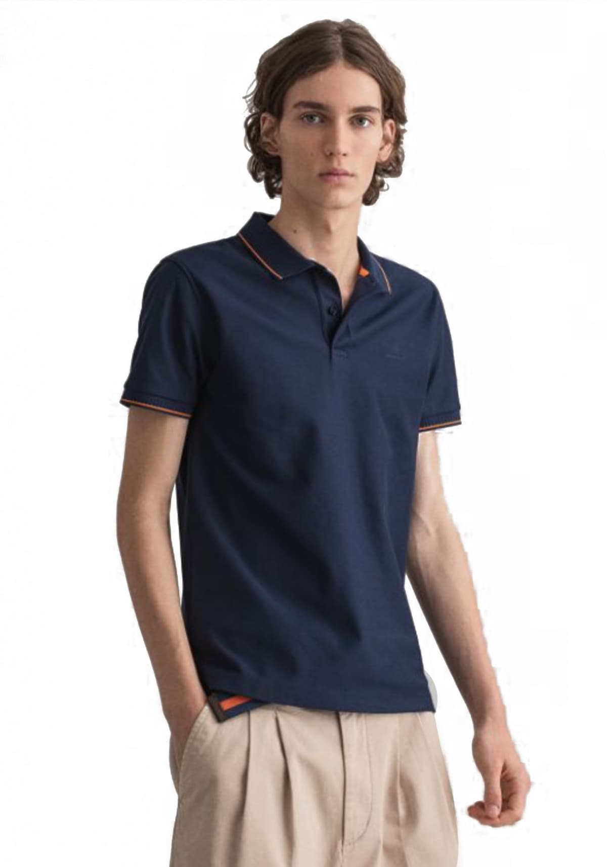 Men's Polo Shirts Gant Blue