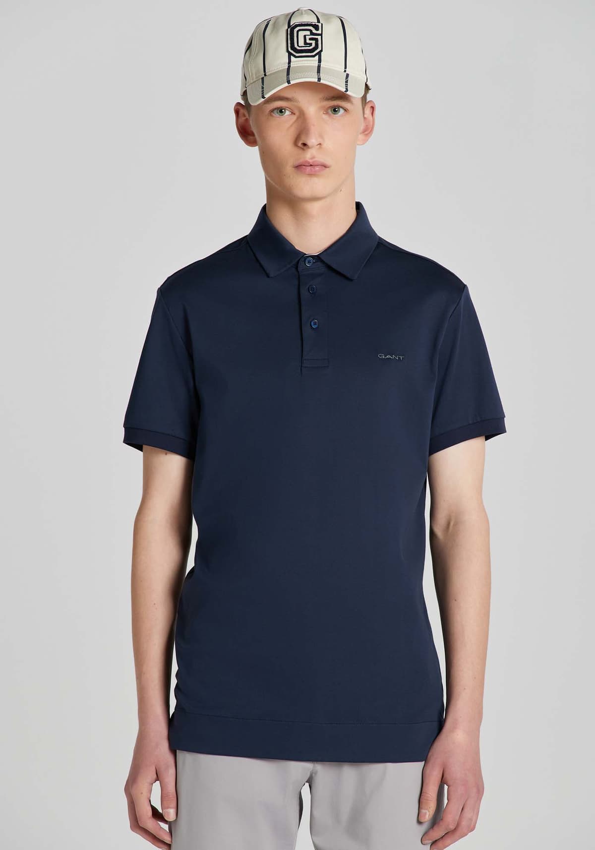 Men's Polo Shirts Gant White