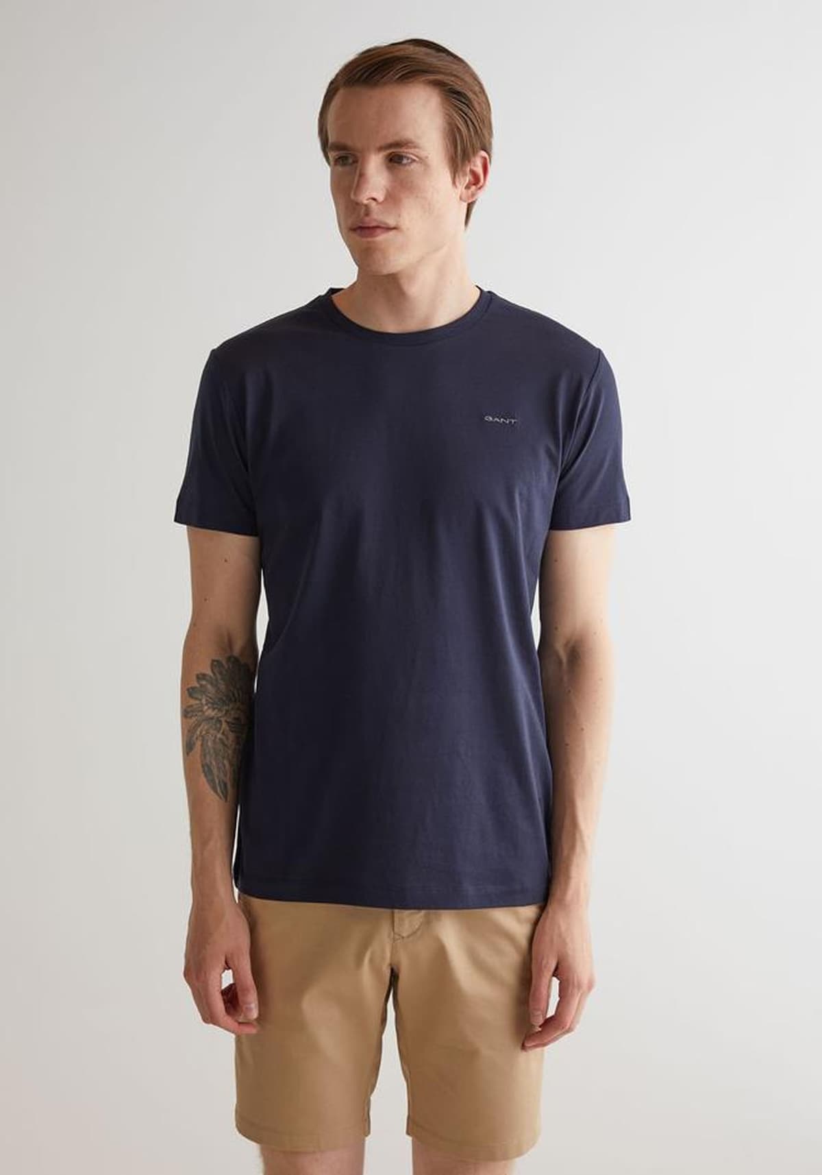 GANT Μπλούζα της σειράς Mercerize - 2013035 433 Evening Blue