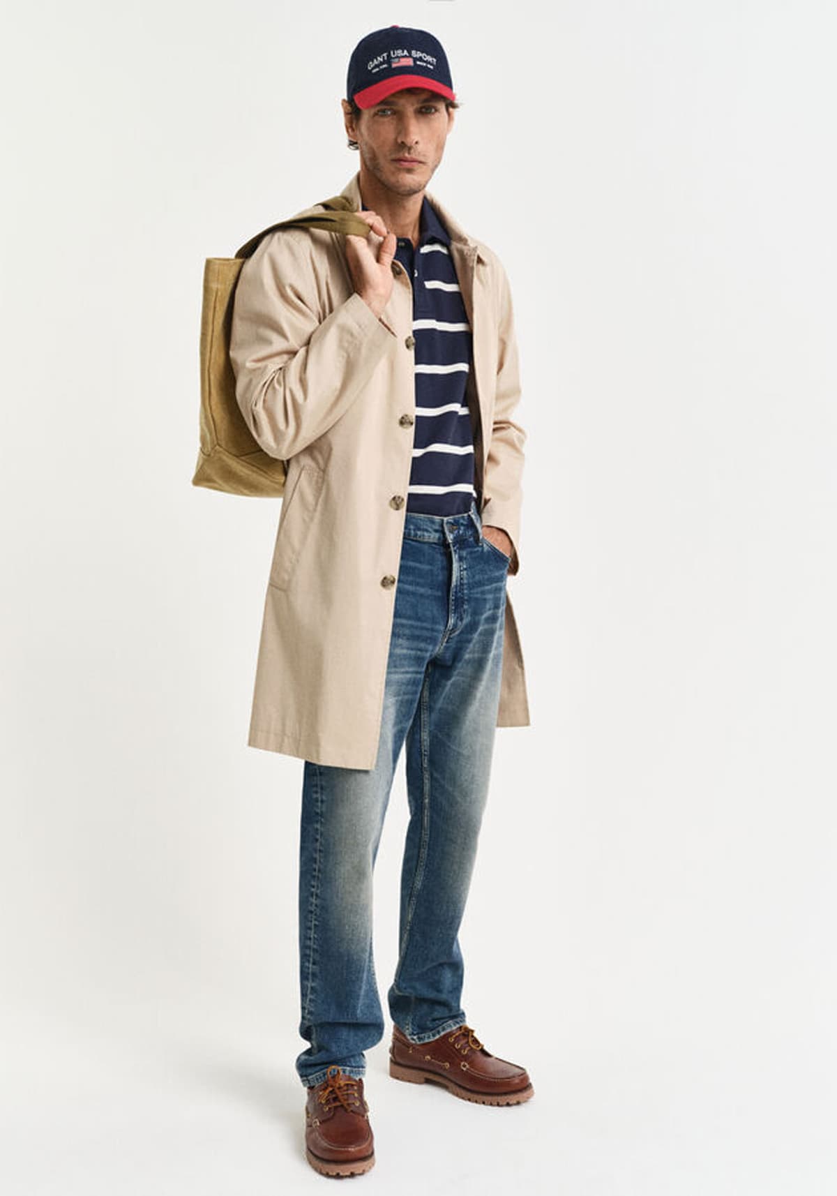 Men's Polo Shirts Gant Blue