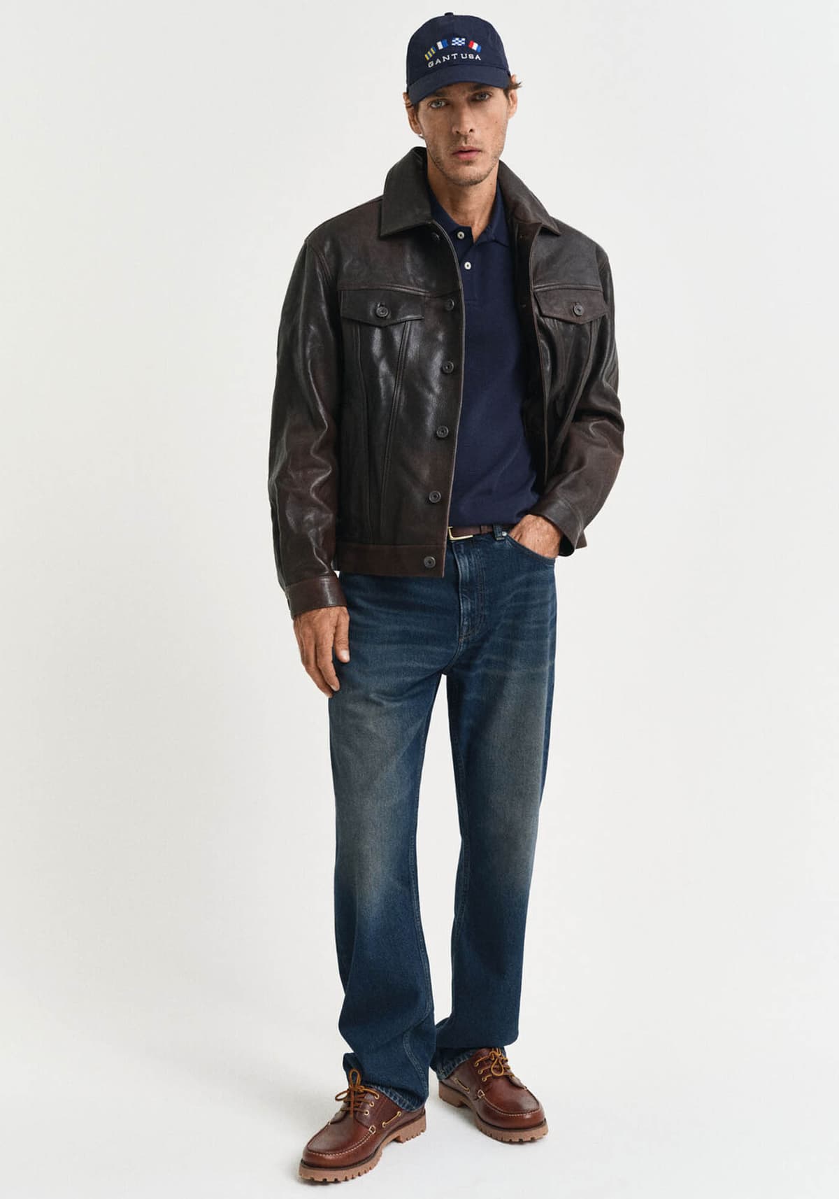 GANT Polo Texture - 2014025 433 Evening Blue