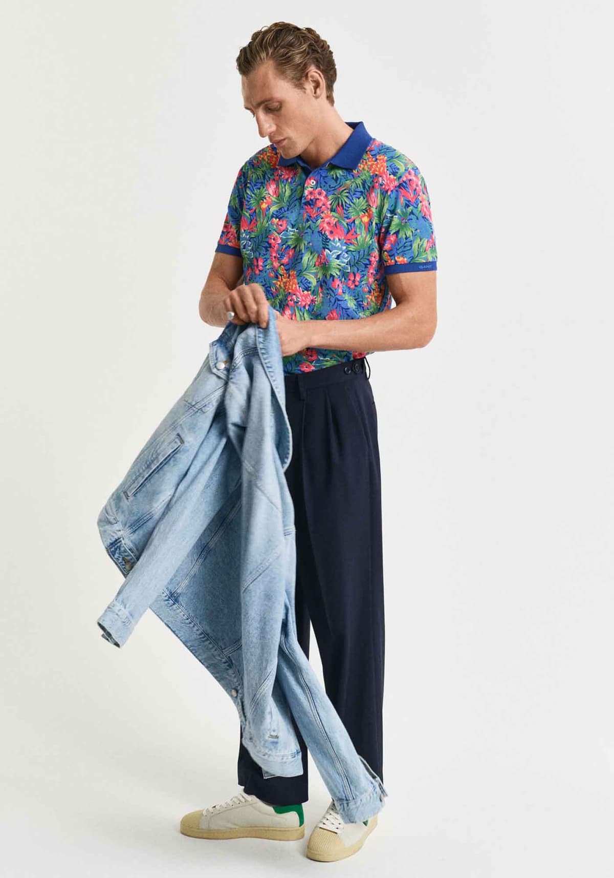 Men's Polo Shirts Gant Blue