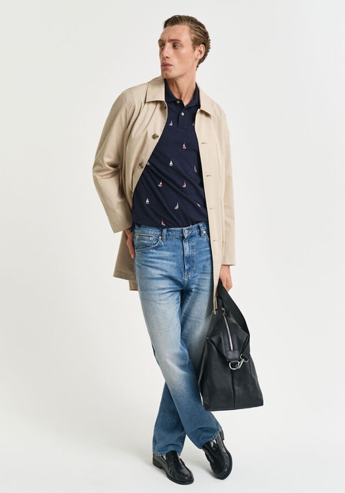 Men's Polo Shirts Gant Blue