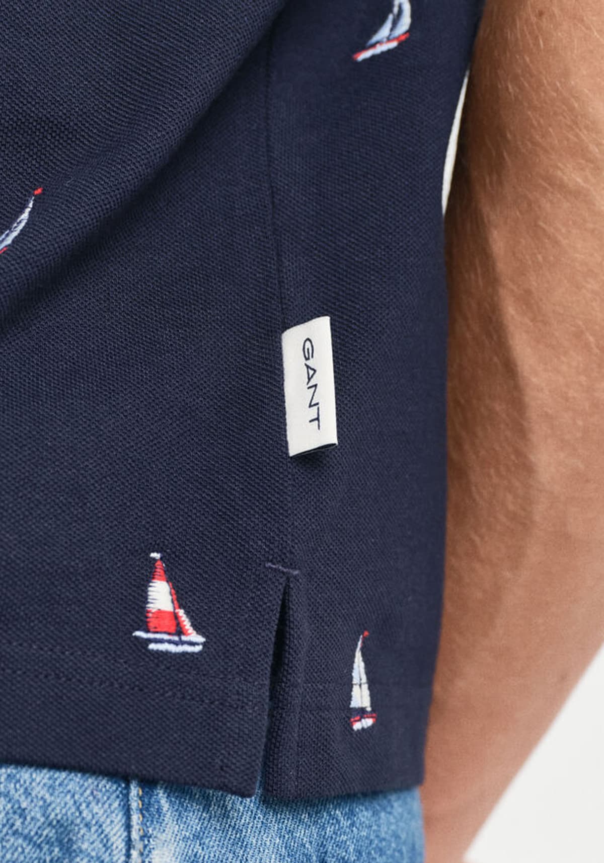 Men's Polo Shirts Gant Blue