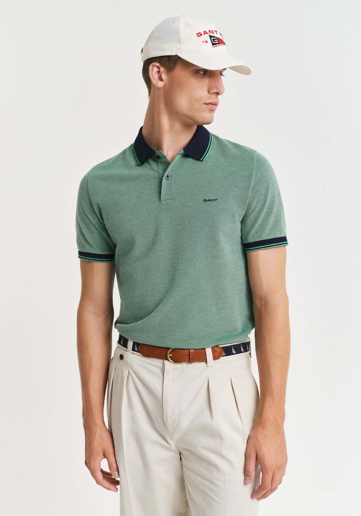 Men's Polo Shirts Gant Blue