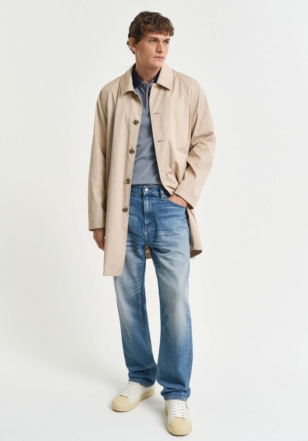 Men's Polo Shirts Gant Blue