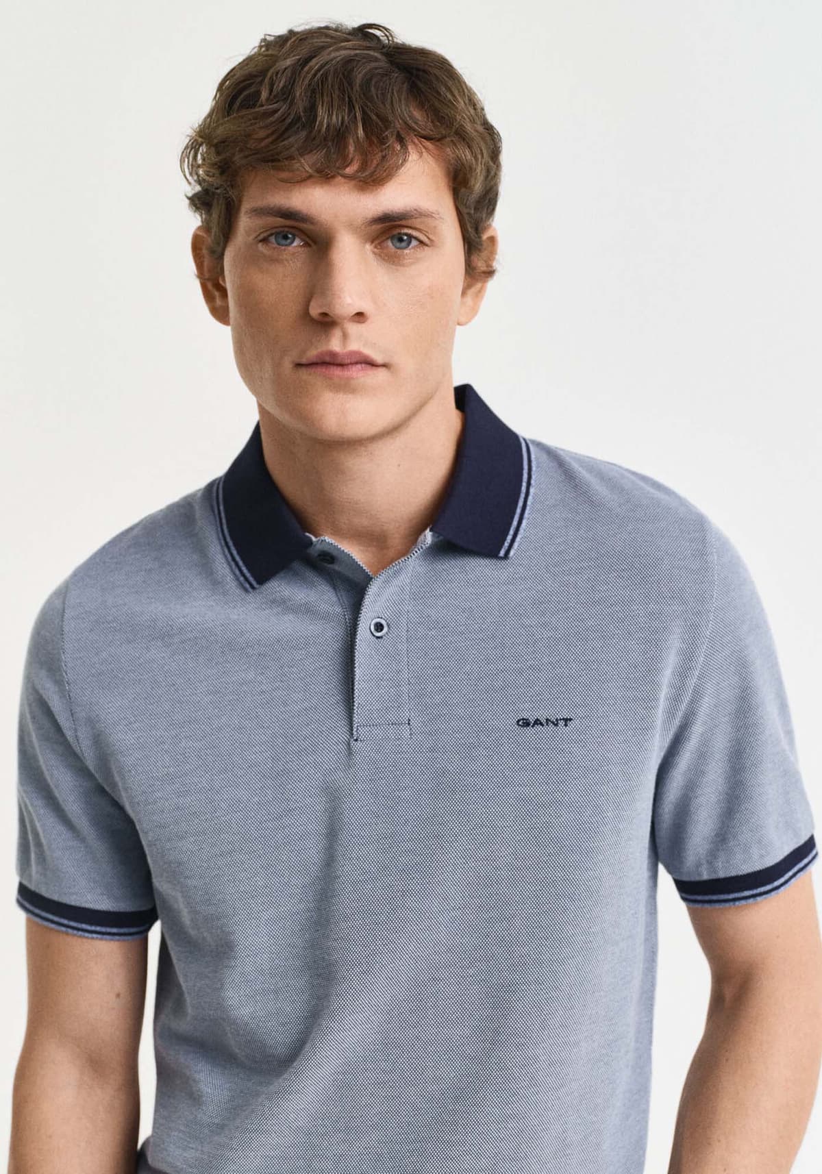 Men's Polo Shirts Gant Blue