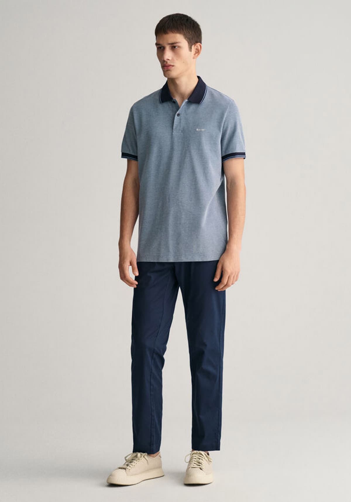 Men's Polo Shirts Gant Blue