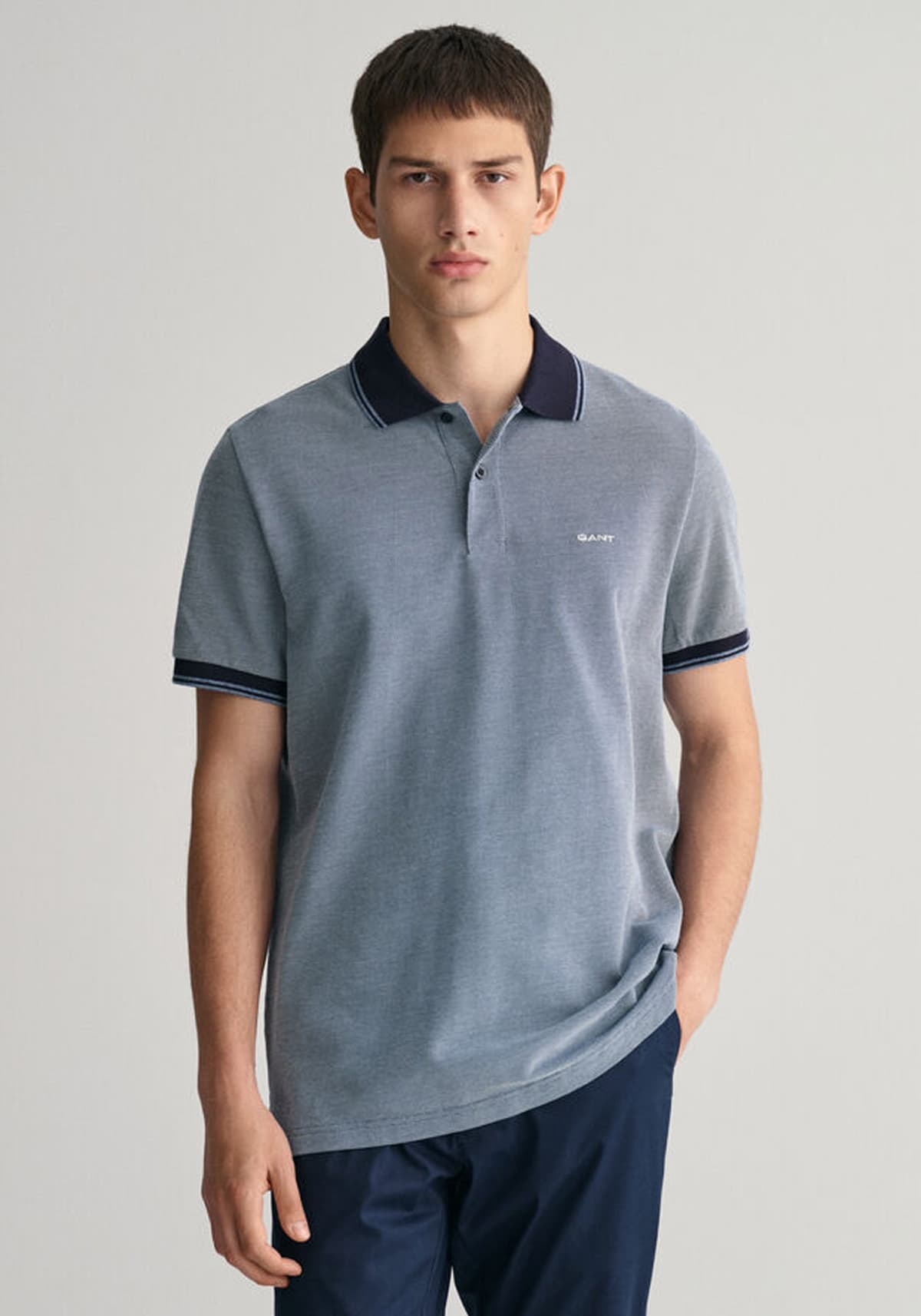 Men's Polo Shirts Gant Blue