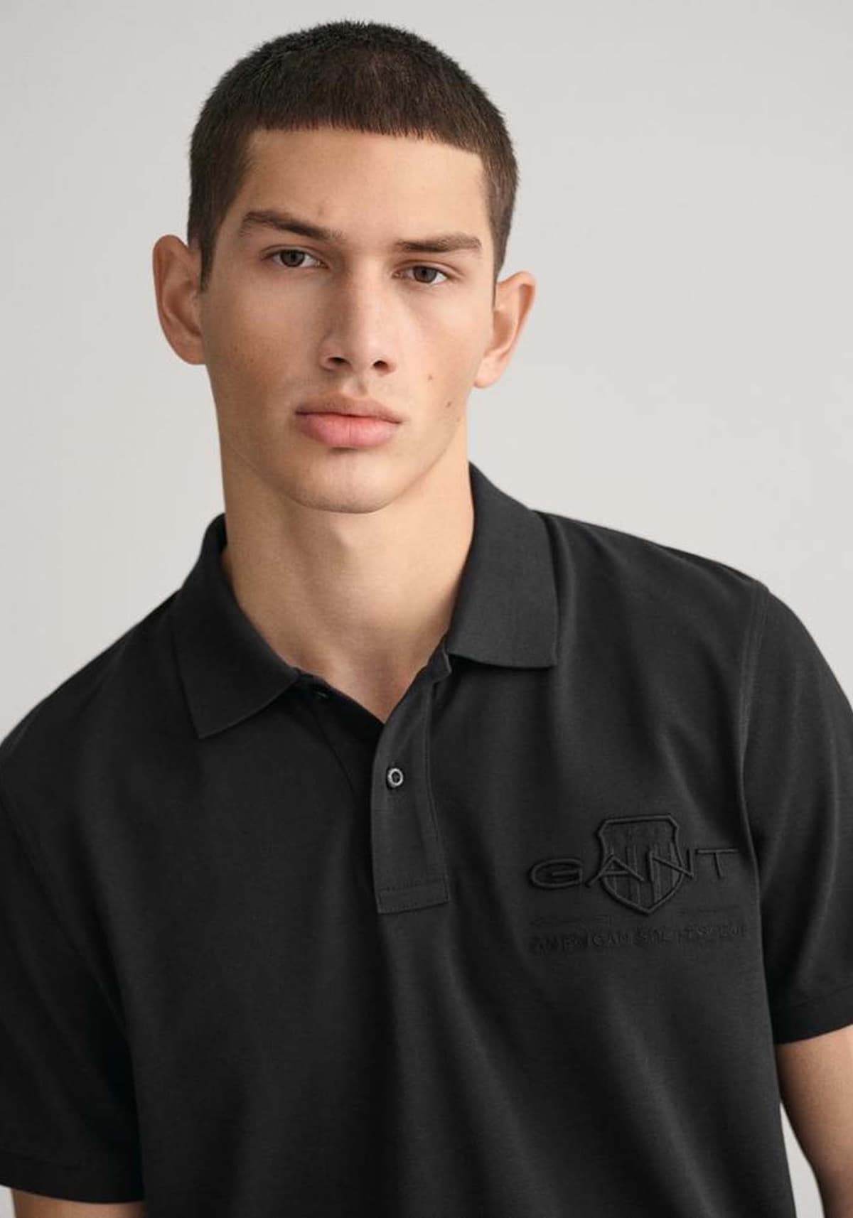 Men's Polo Shirts Gant Black