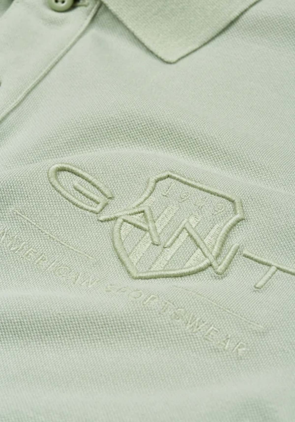 Men's Polo Shirts Gant Green