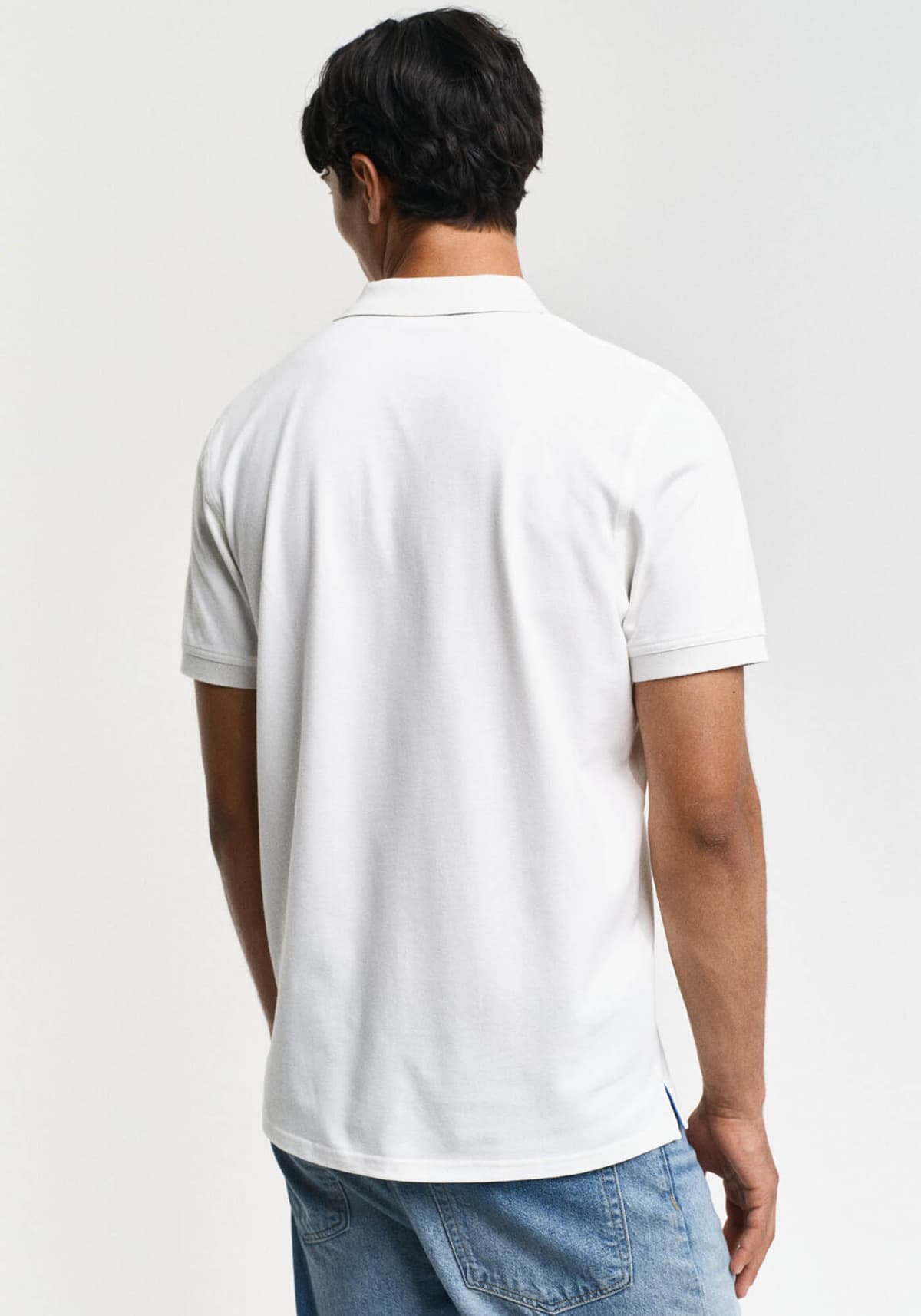 Men's Polo Shirts Gant White