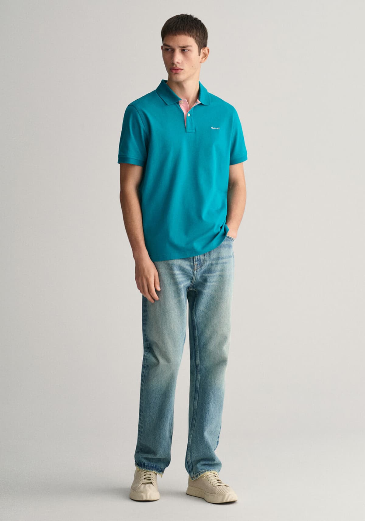 Men's Polo Shirts Gant Blue