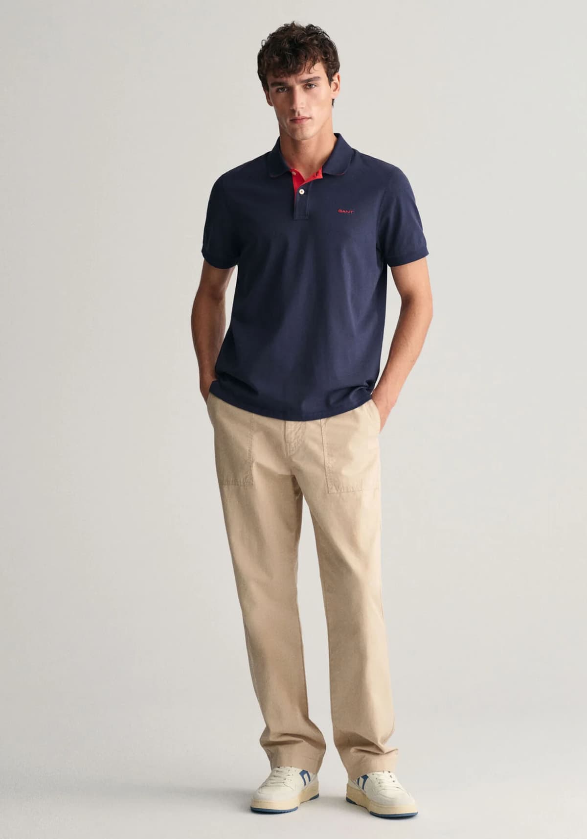 Men's Polo Shirts Gant Blue