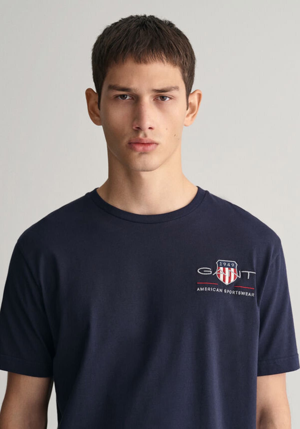 GANT ΜΠΛΟΥΖΑ ΚΜ REG ARCHIVE SHIELD EMB SS T-SHIRT 3G2067004-433 DarkBlue