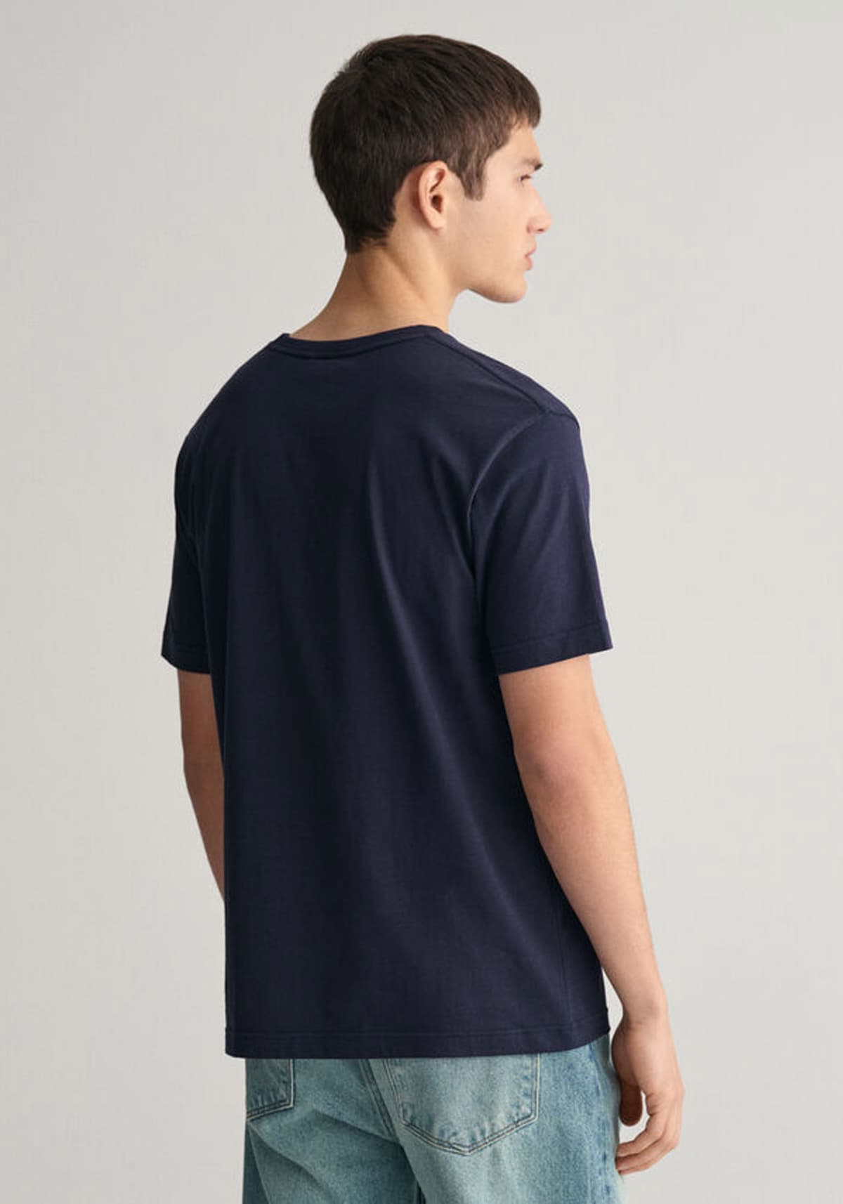 GANT ΜΠΛΟΥΖΑ ΚΜ REG ARCHIVE SHIELD EMB SS T-SHIRT 3G2067004-433 DarkBlue