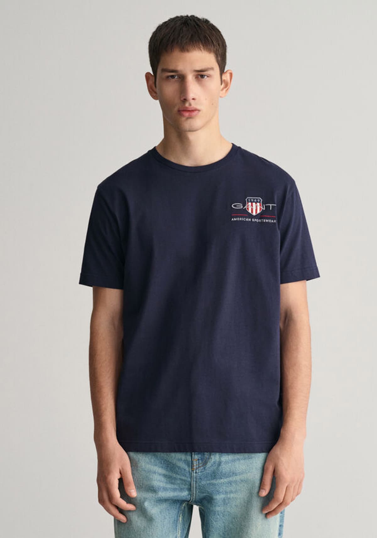 Men's T-Shirts Gant Blue