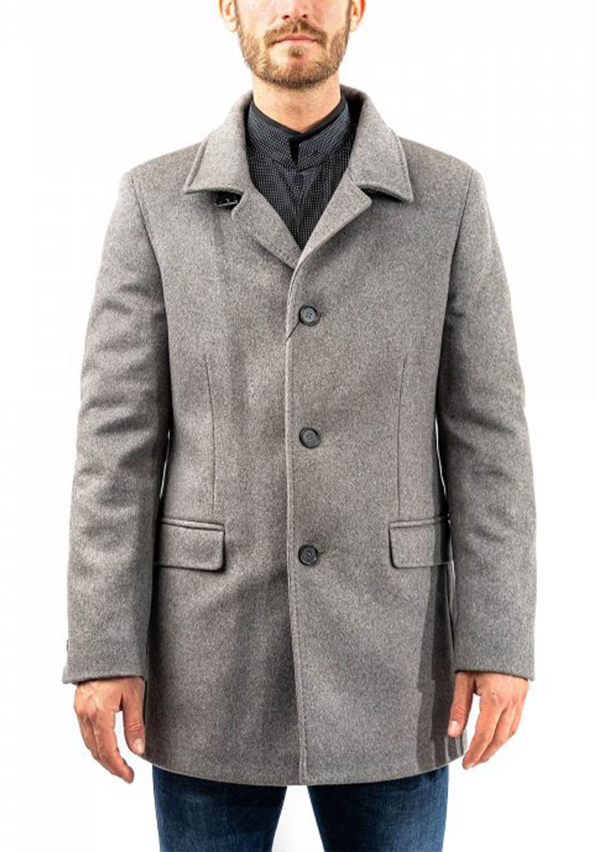 Men's Coats Lavard Gray