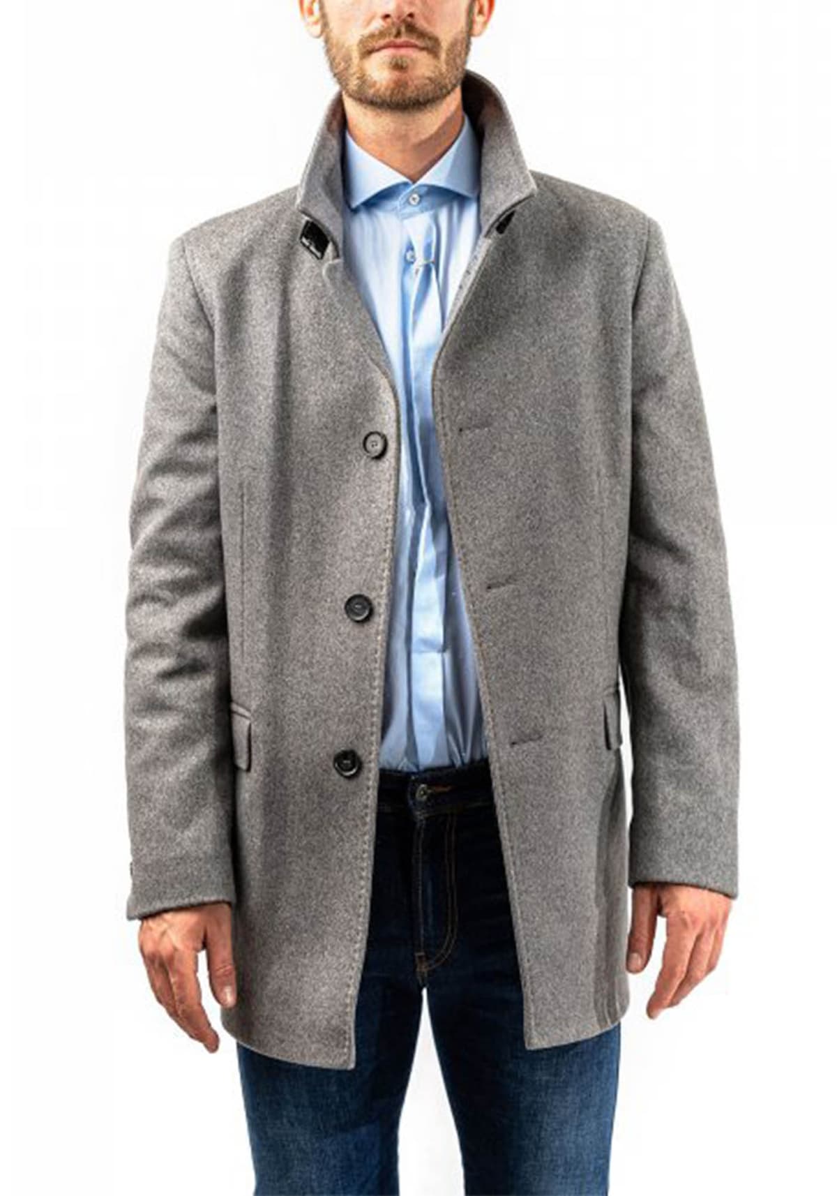 Men's Coats Lavard Gray
