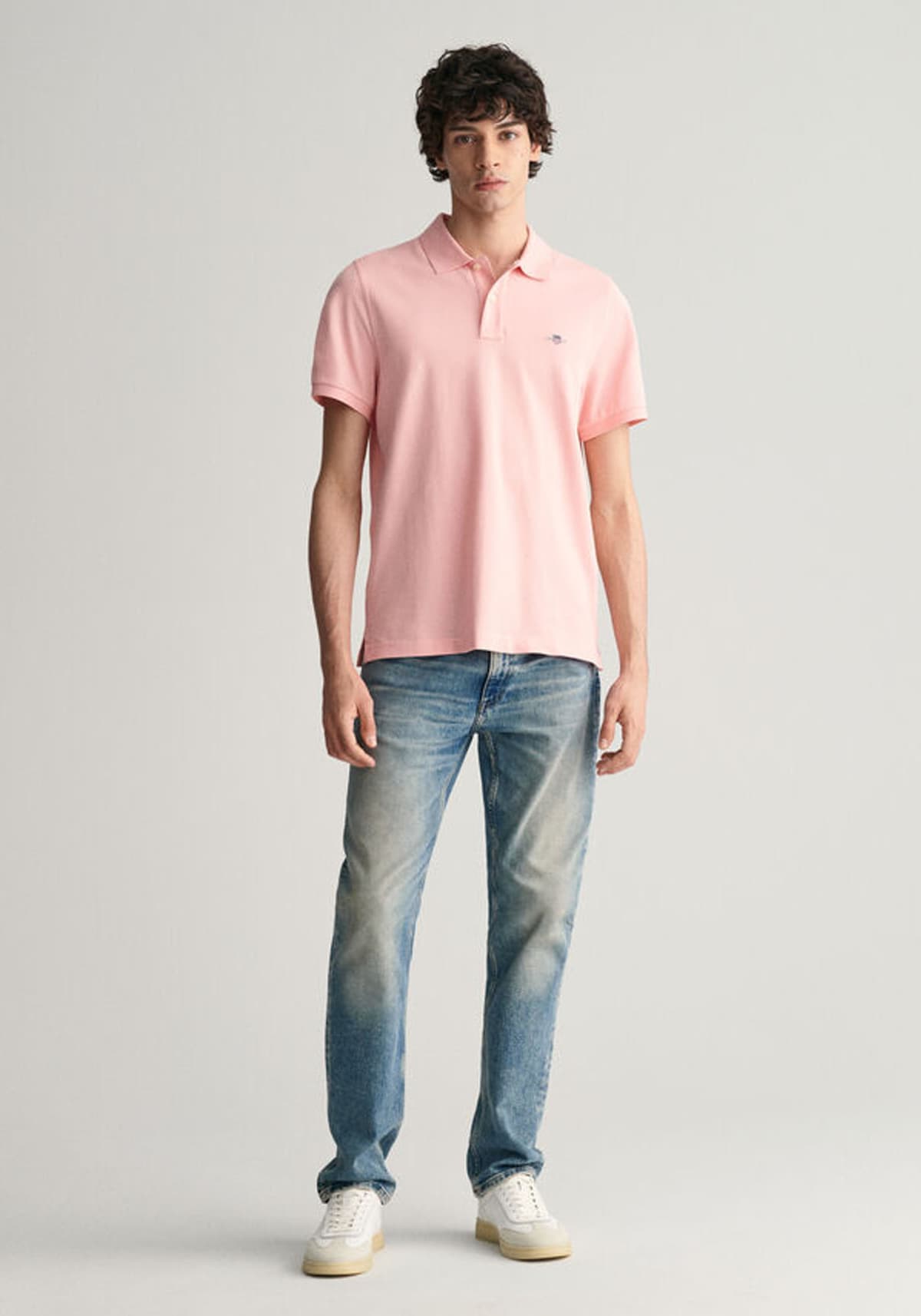 Men's Polo Shirts Gant Pink